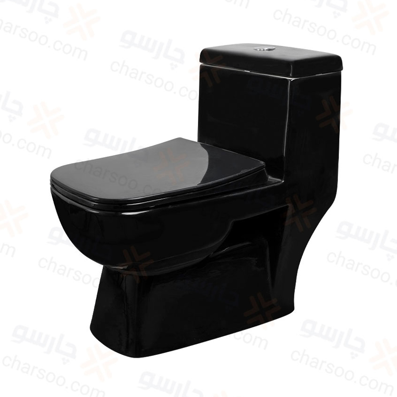 توالت فرنگی گاتریا مدل ساترون مشکی