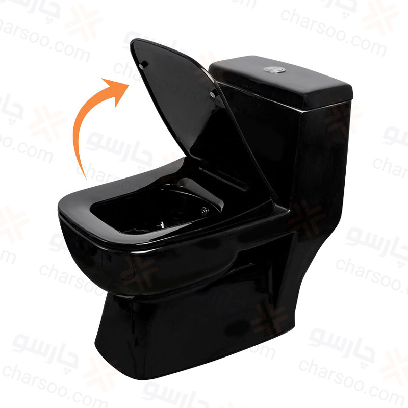 توالت فرنگی گاتریا مدل ساترون مشکی