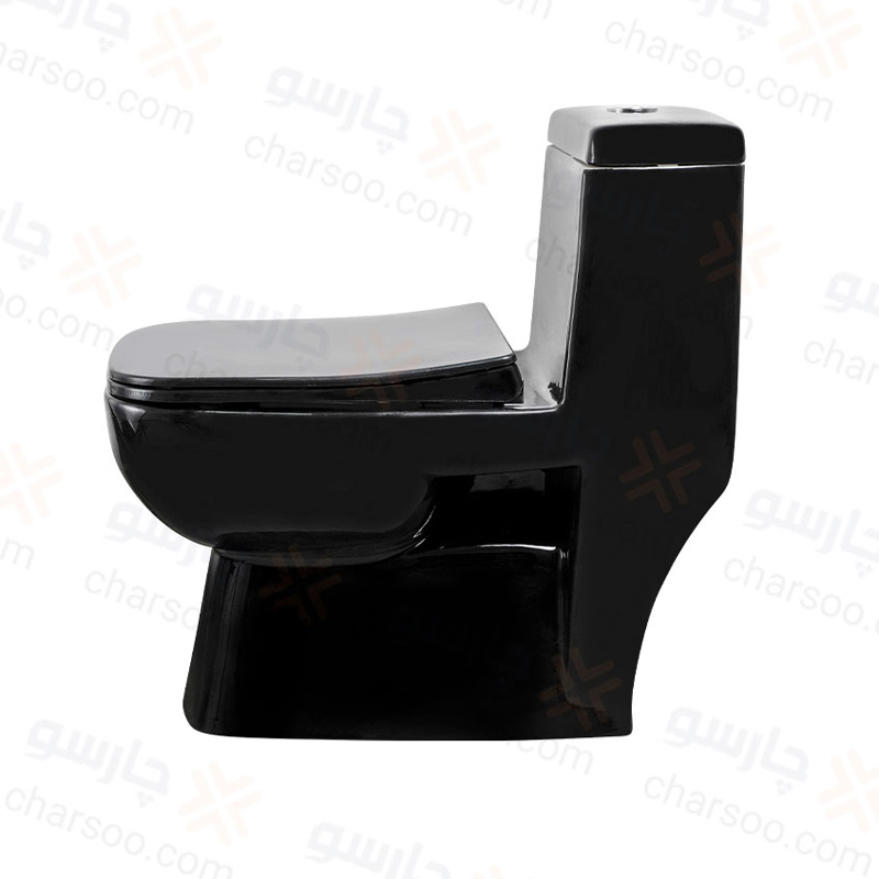 توالت فرنگی گاتریا مدل ساترون مشکی
