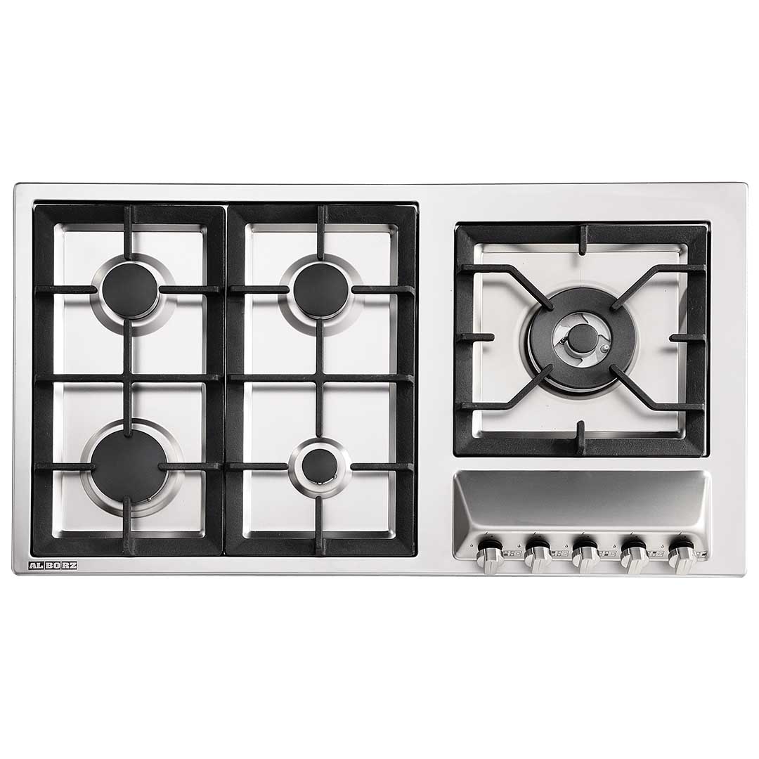 اجاق گاز صفحه ای استیل البرز مدل S 5909
