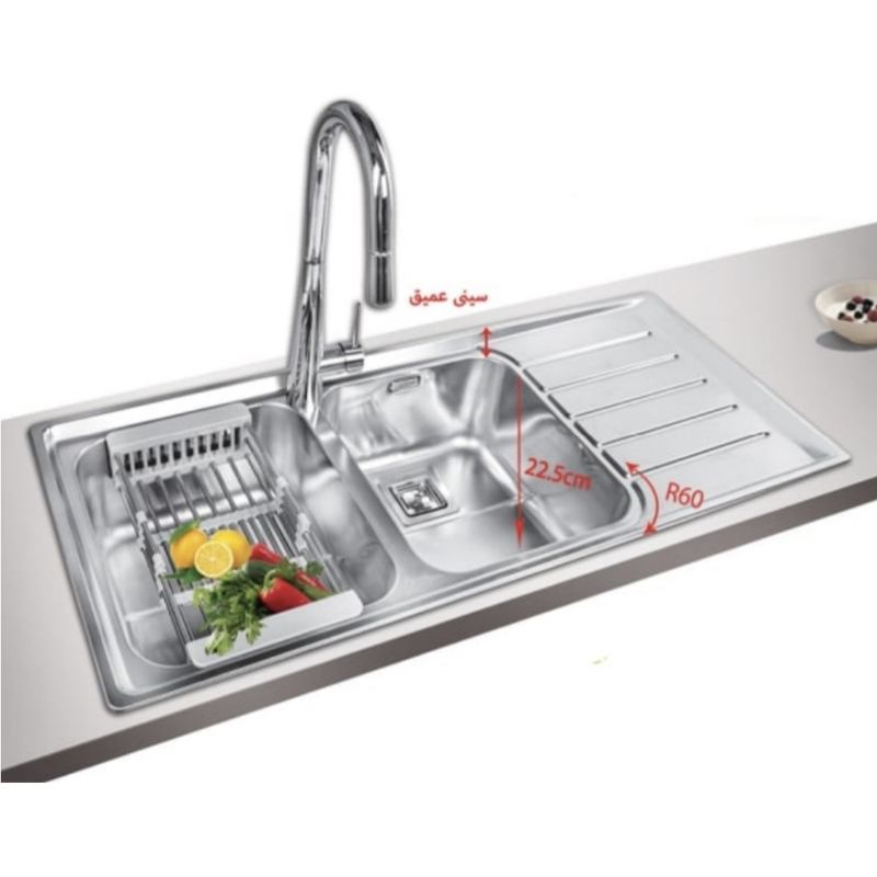 سینک ظرفشویی باکسی توکار اخوان مدل 510S