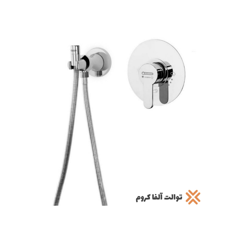 شیرآلات توکار درخشان سری آلفا کروم