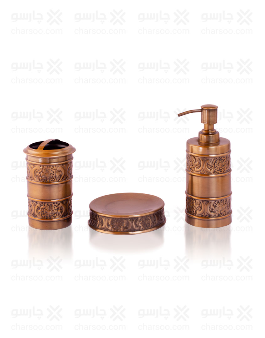 ست سرویس بهداشتی 3 تکه کنتراست مدل هندی 10