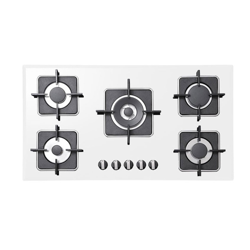 اجاق گاز صفحه ای شیشه ای سفید استیل البرز مدل g5910 w